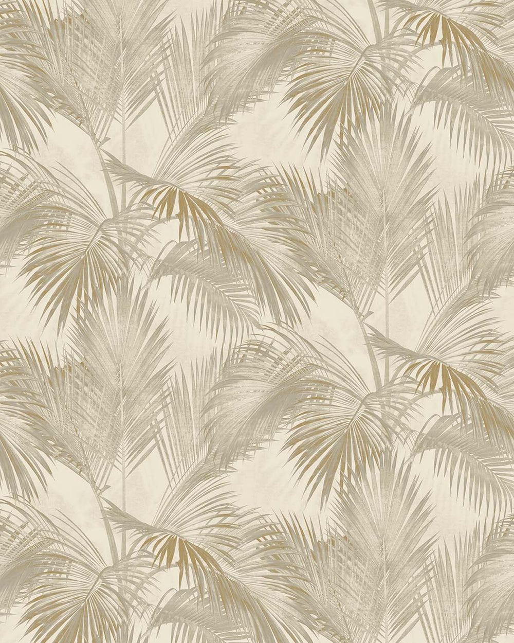 Pyrite Gold Twilight Palm Luxe Residential Mural RM9270