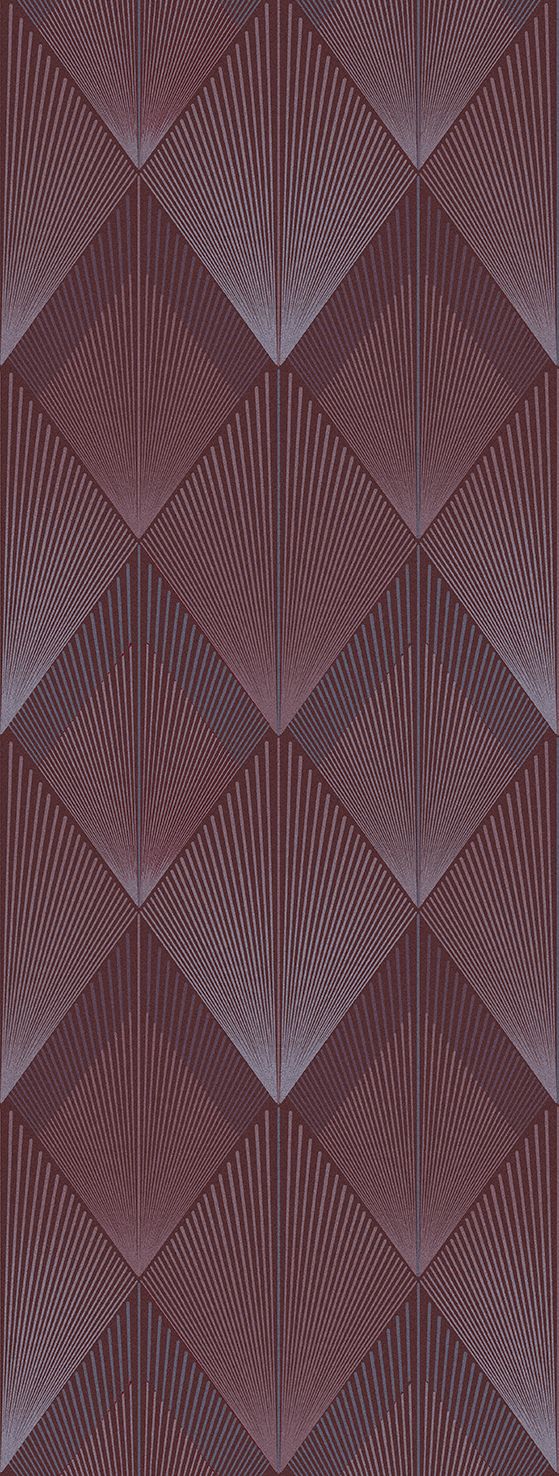 Vineyard Wine Art Deco Diamond Sunburst  Residential Mural RM9273