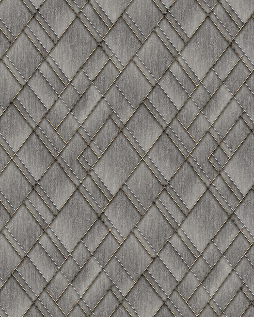 Grey Porcelain Modern Geometric Trellis  Residential Mural RM9279