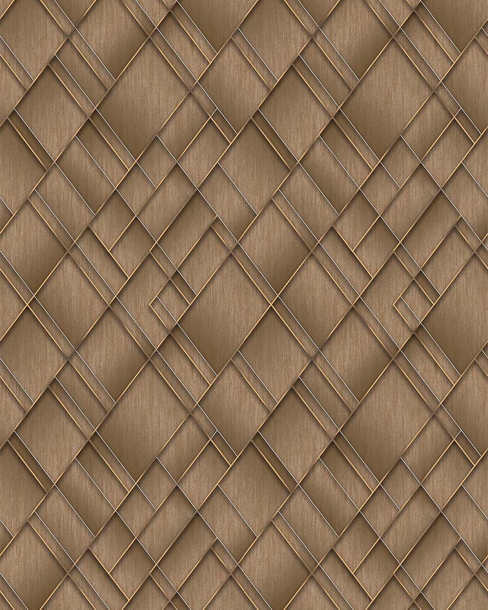Chester Brown Modern Geometric Trellis  Residential Mural RM9281