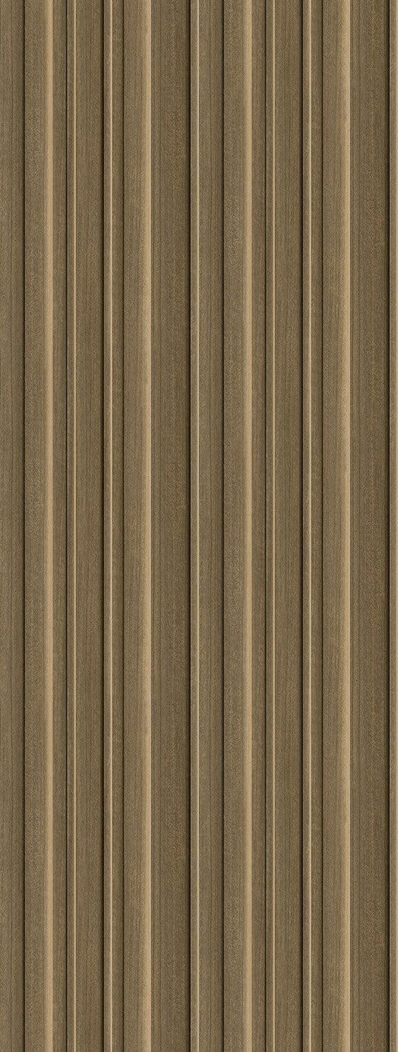 Olive Wood 3D Faux Wood Slat  Residential Mural RM9289