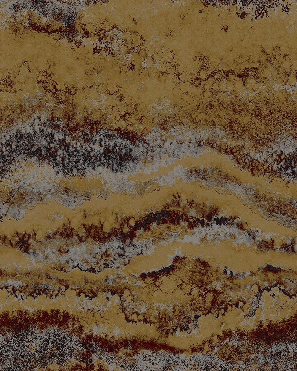 Bronze Brown Abstract Mineral Flow Wallpaper Panels RM9306