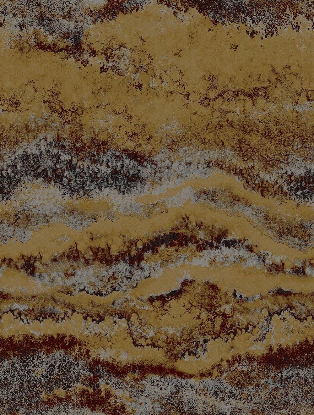 Bronze Brown Abstract Mineral Flow Wallpaper Panels RM9306