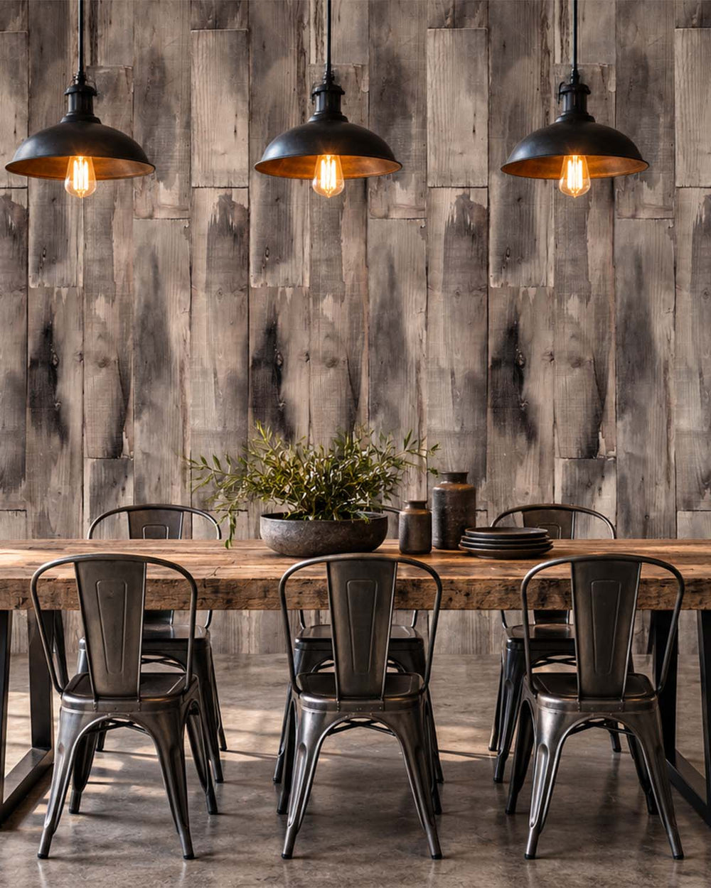 Tassel Taupe Reclaimed Wood Plank Residential Mural RM9316