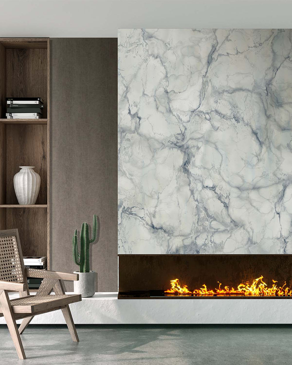 Silky Green Seamless Marble Residential Mural RM9318