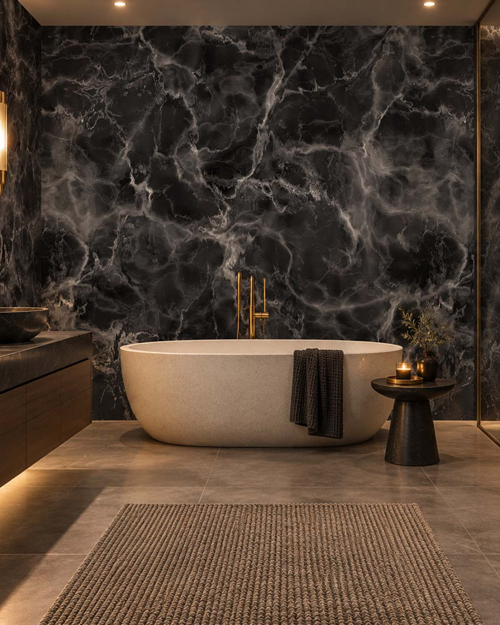 Bastille Seamless Marble Residential Mural RM9319