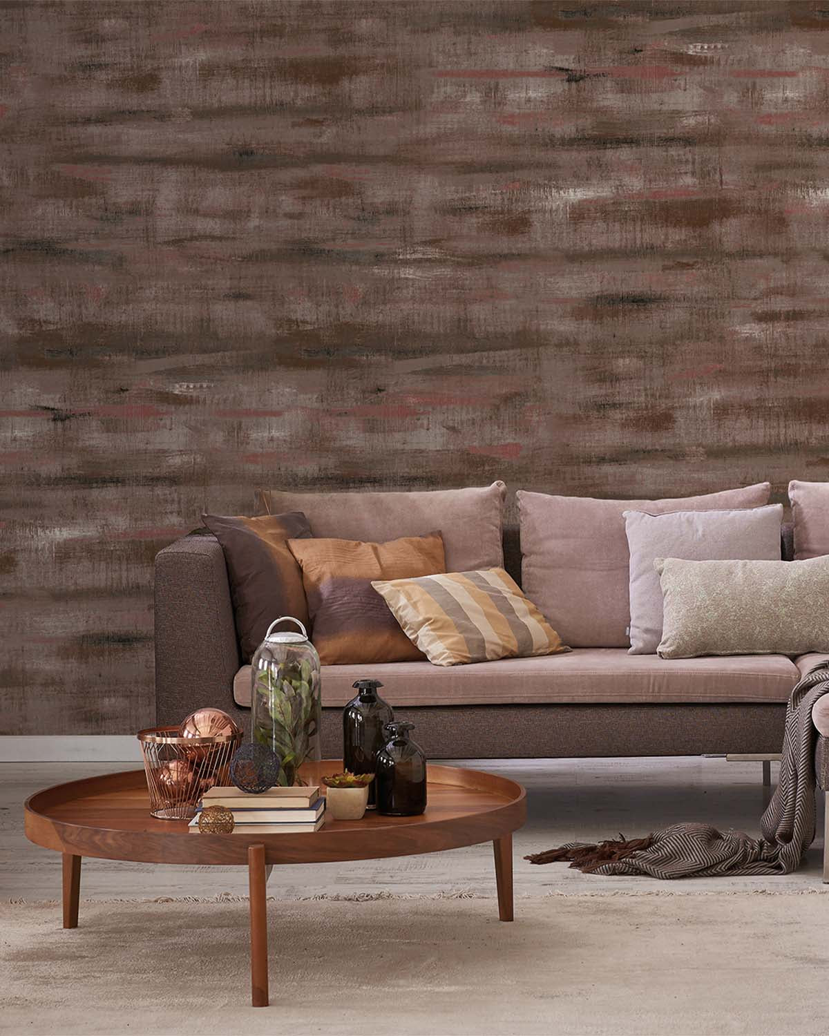 Café Noir Weathered Barn Wood Wallpaper Panels RM9320