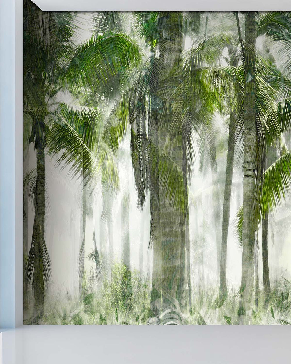 Hinterlands Green Misty Palm Grove Residential Mural RM9324