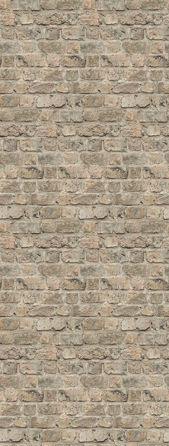 DaVanzo Beige Rustic Faux Brick Residential Mural RM9327