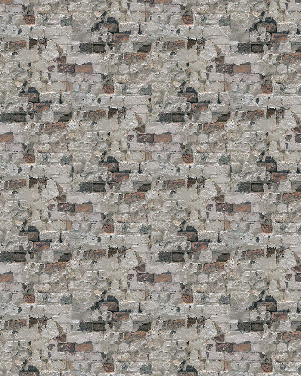 Warm Granite Distressed Exposed Brick Residential Mural RM9331