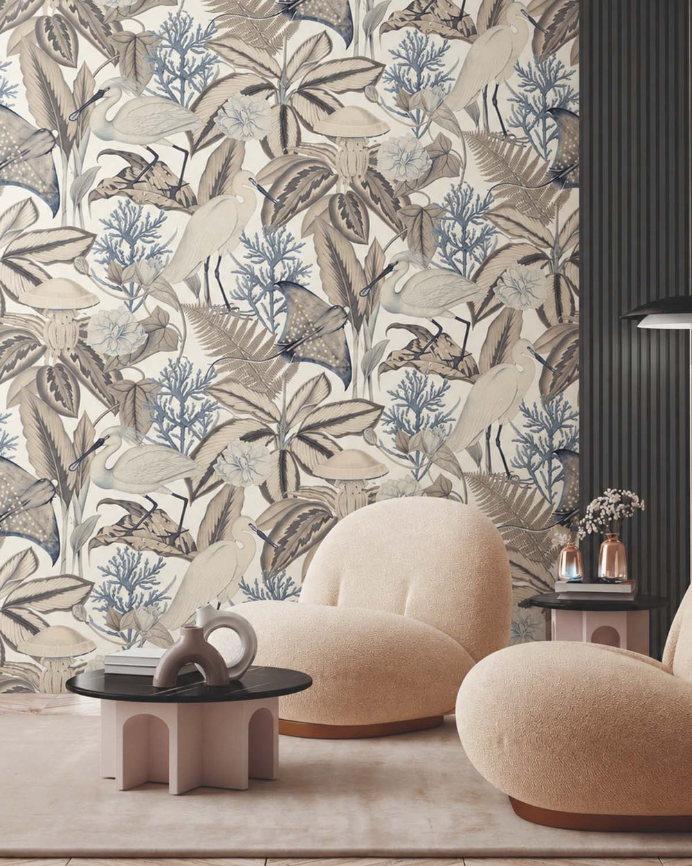 Mica Creek Exotic Menagerie Nocturne Residential Mural RM9346