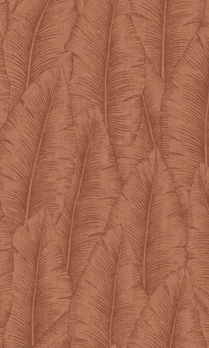 Red Tropical Leaves Botanical Wallpaper R8734