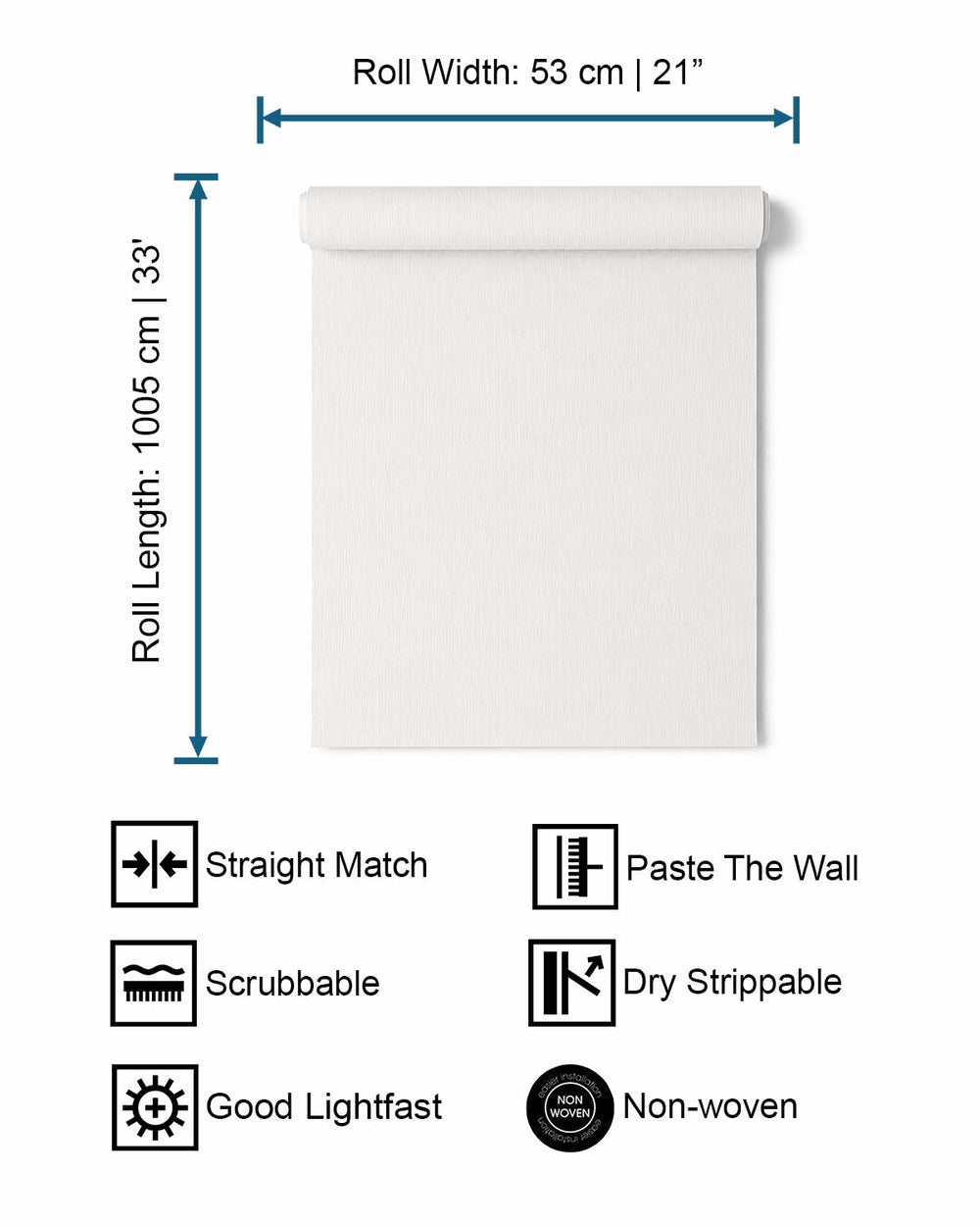 Swerve White Contemporary Wallpaper SR1165