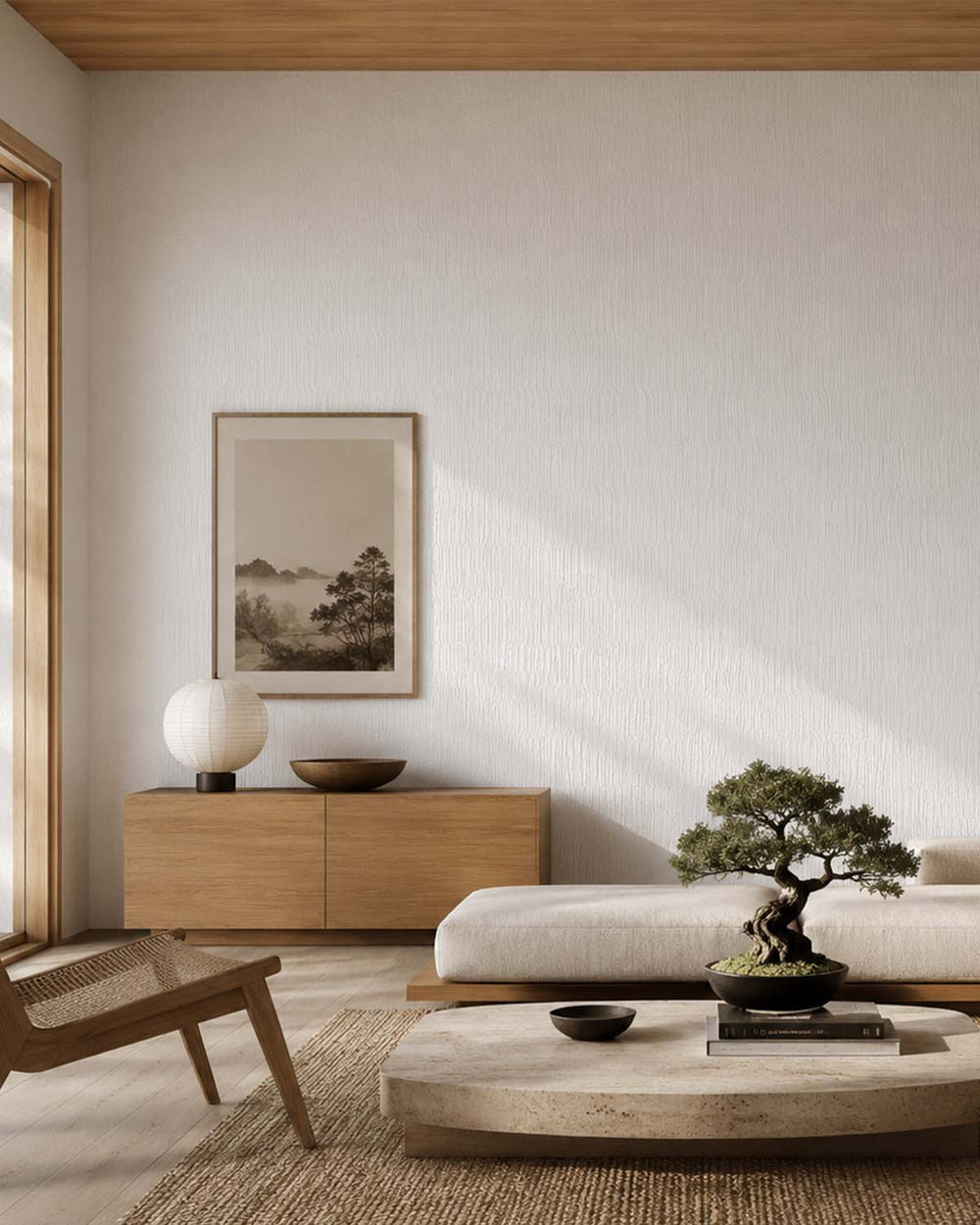 Swerve White Contemporary Wallpaper SR1165