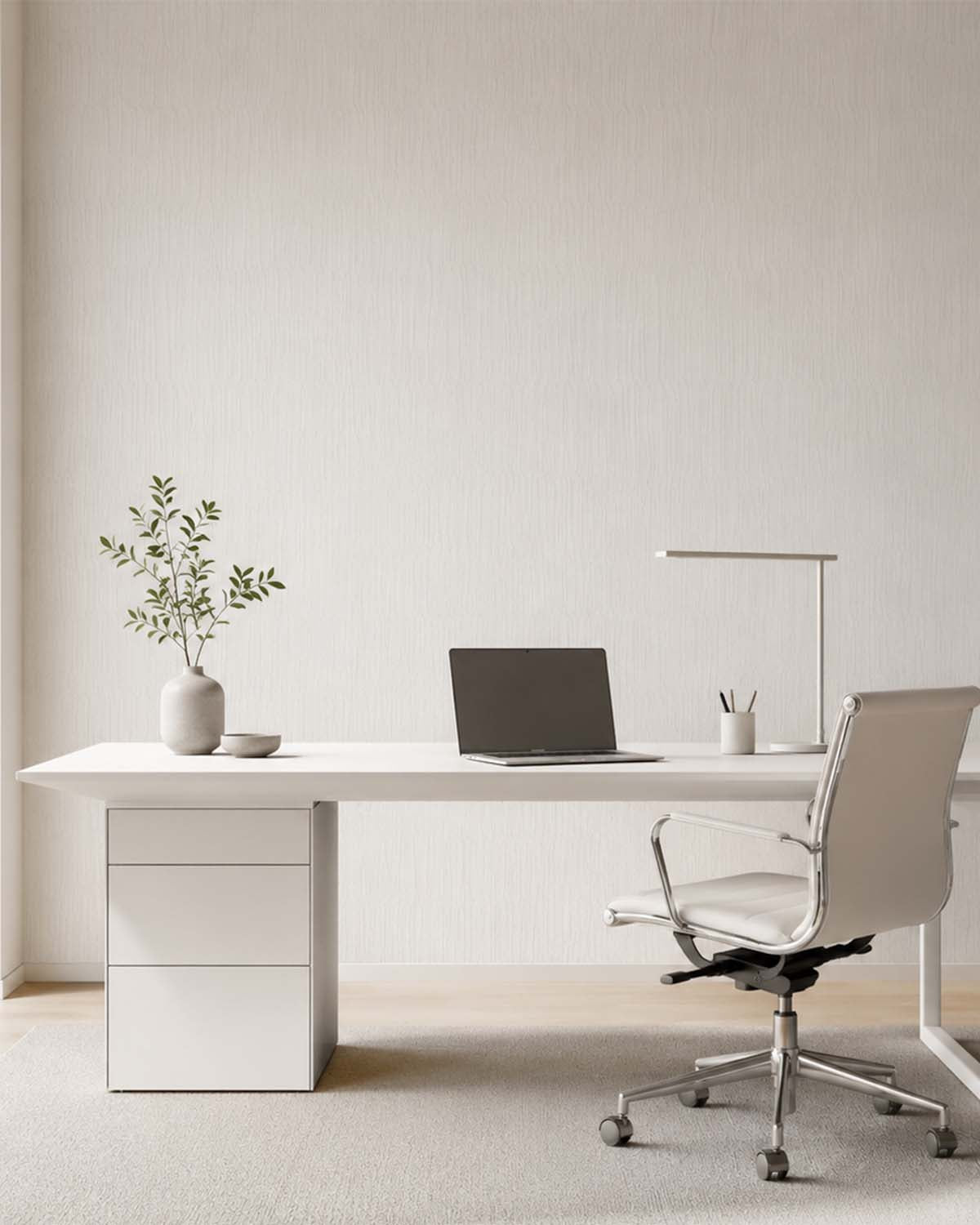Swerve White Contemporary Wallpaper SR1165