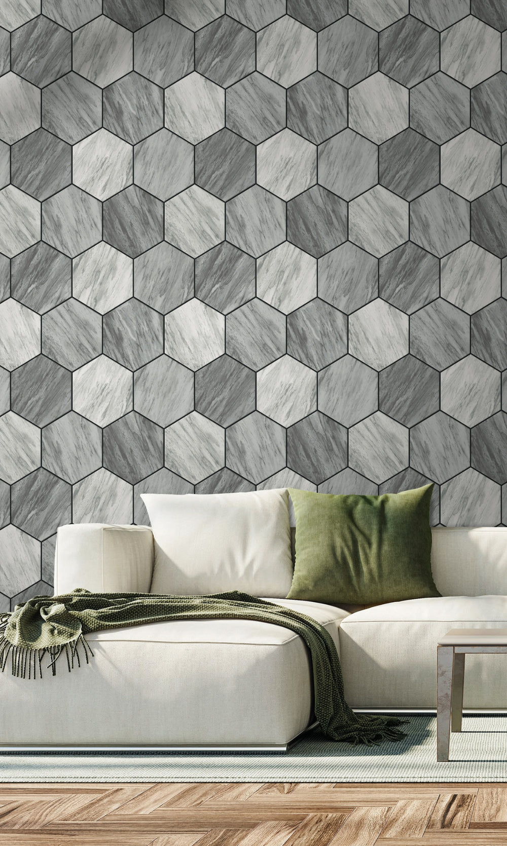 Steel Harbor Geometric Hexagon Wallpaper, flock wall paper, flock wallpaper, vintage flock wallpaper, contemporary flock wallpaper, modern flock wallpaper, flock wallpaper for homes, flock wall d‚Äö√†√∂¬¨¬©cor, flock wall covering
