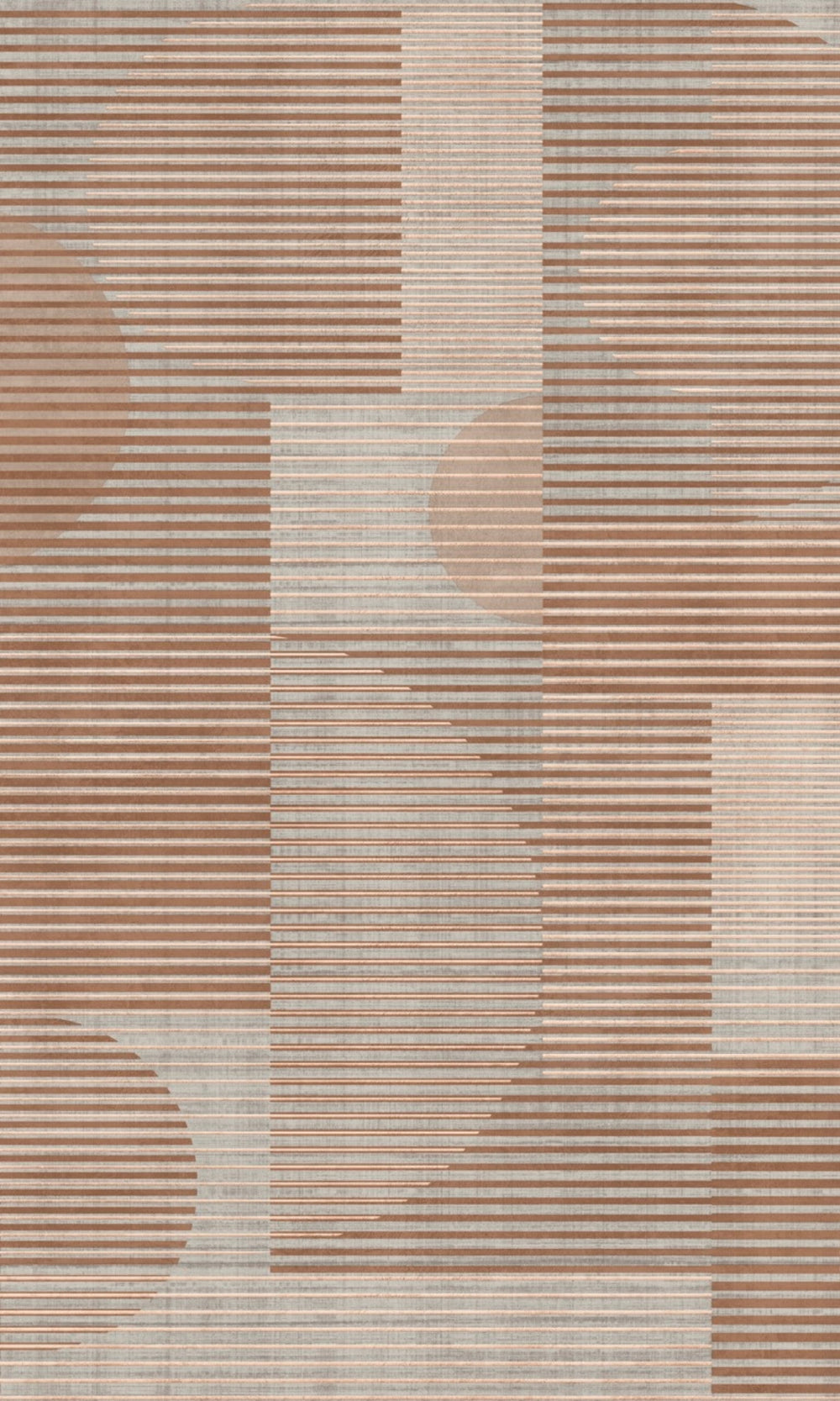 Taupe Circles Shapes Geometric Wallpaper R9056