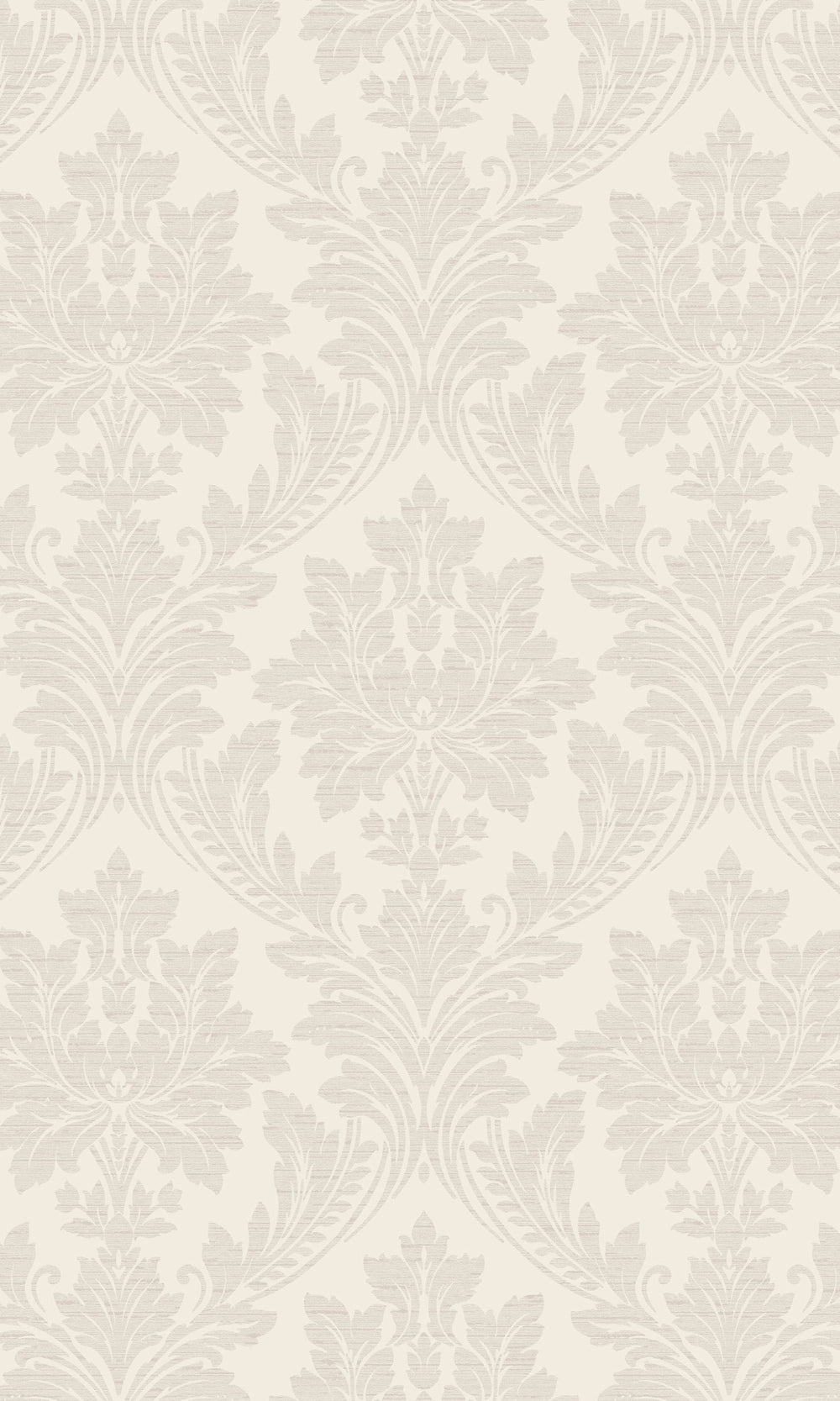 Taupe Classic Floral Damask Wallpaper R9206