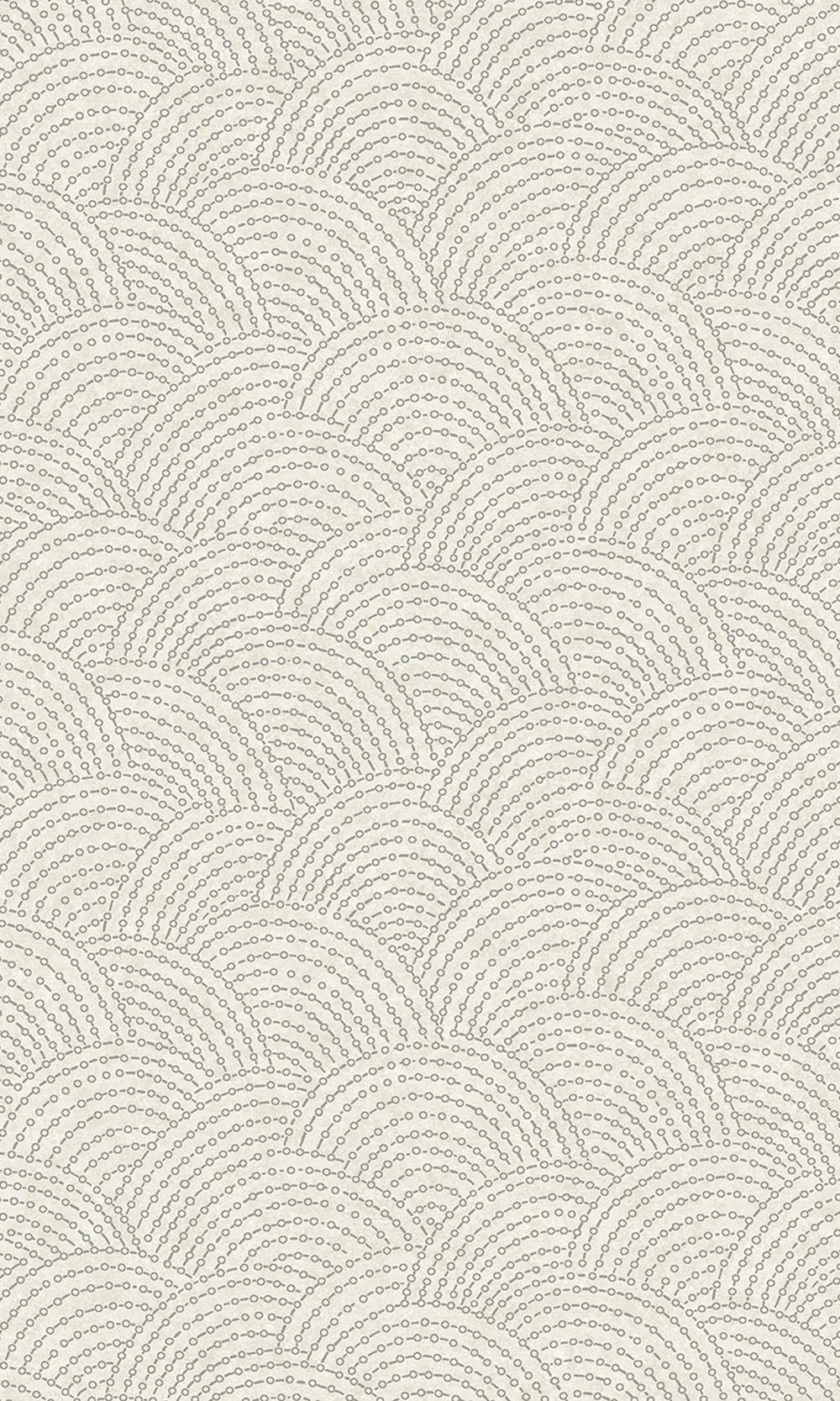 Taupe Seashell Like Art Deco Geometric Wallpaper R9271