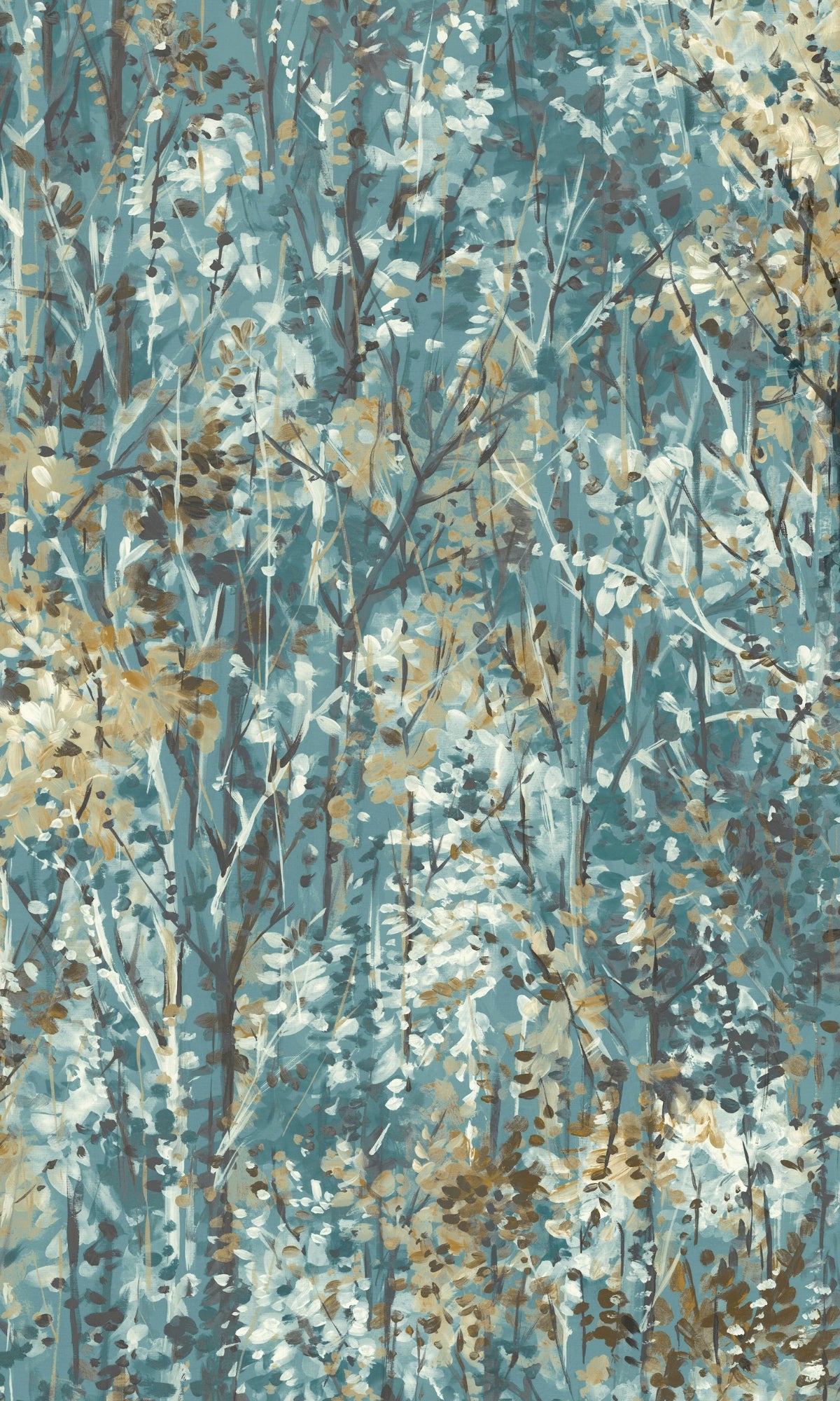 Teal Lust Forest Tropical Wallpaper R8950