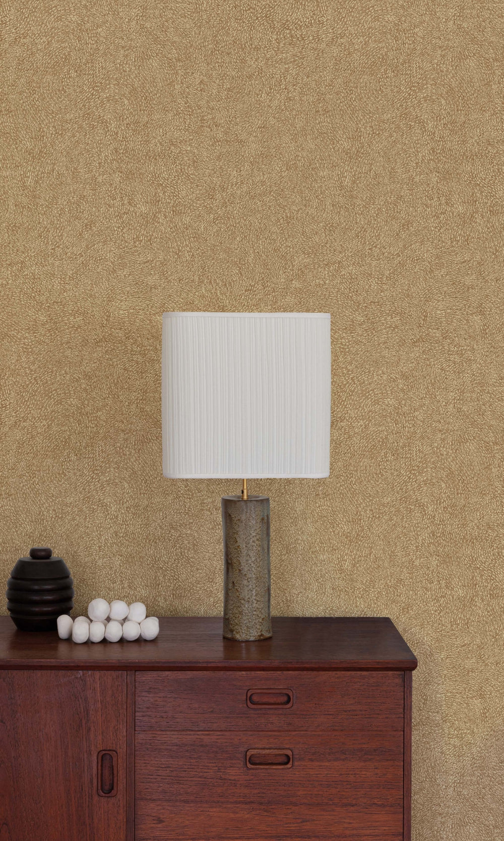 Terracotta Abstract Textured Plain Wallpaper R9367