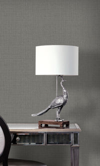 Volcanic Ash Linen Textured Vinyl Wallpaper C7612