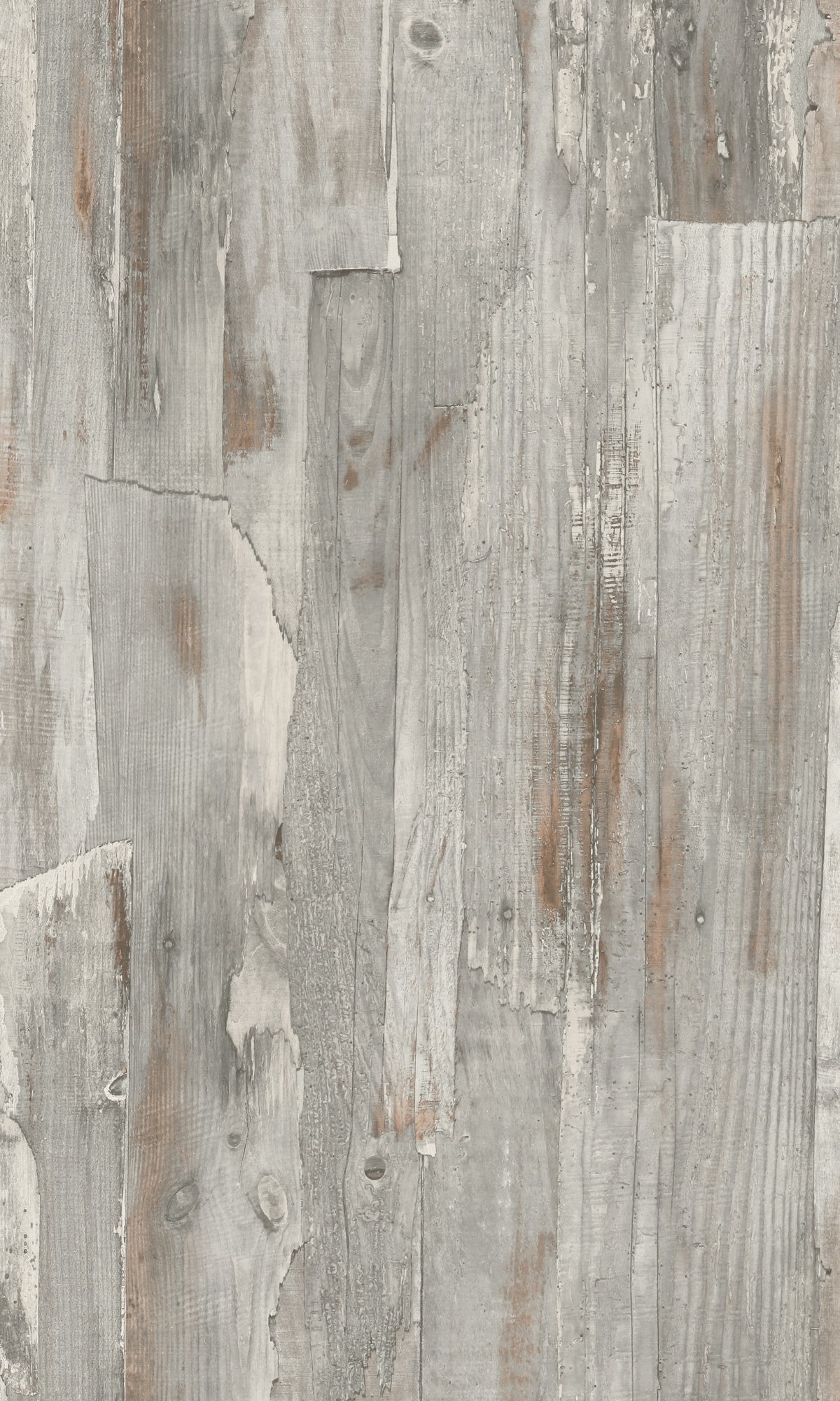 White Aesthetic Distressed Wood Wallpaper R8882