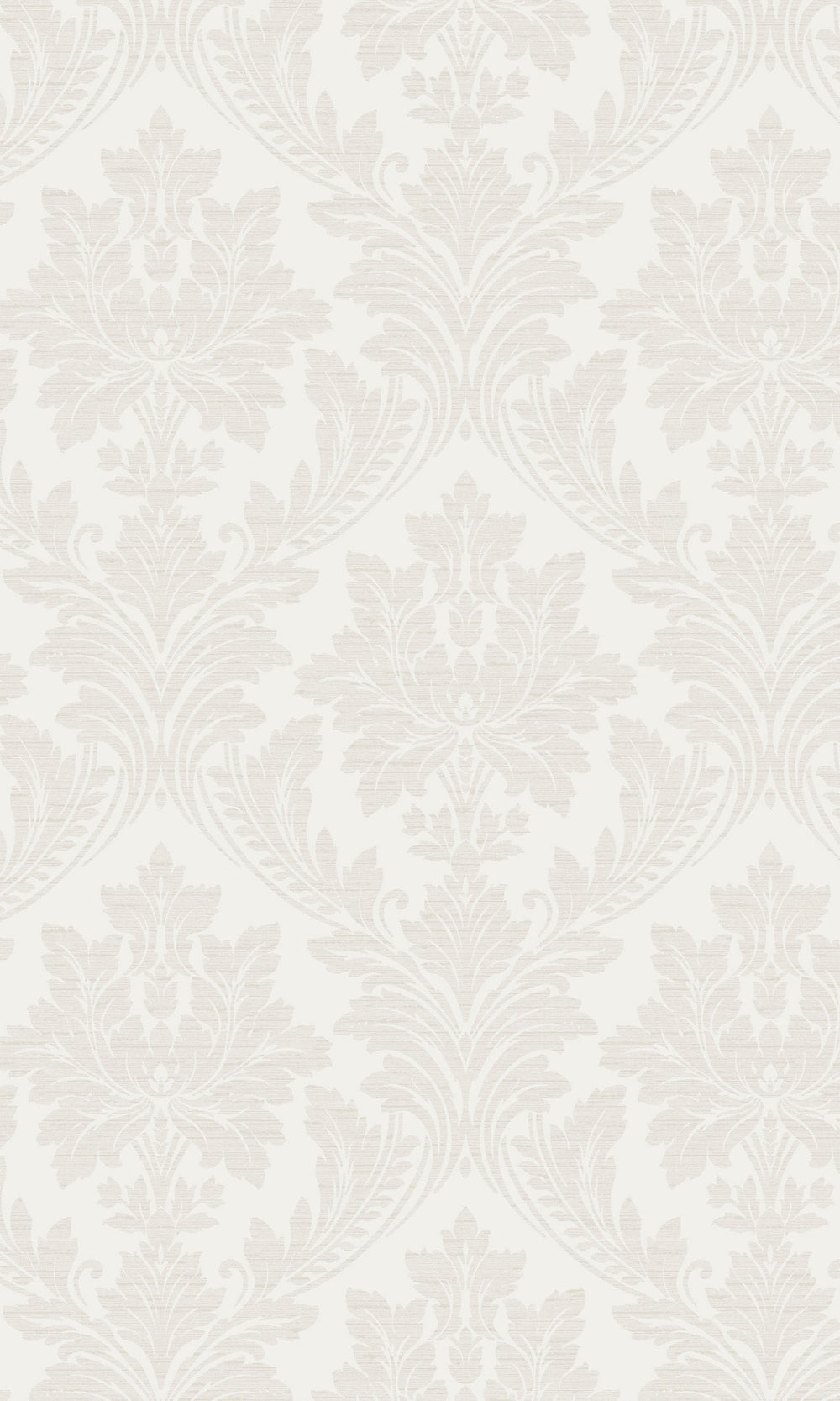 White Classic Floral Damask Wallpaper R9205