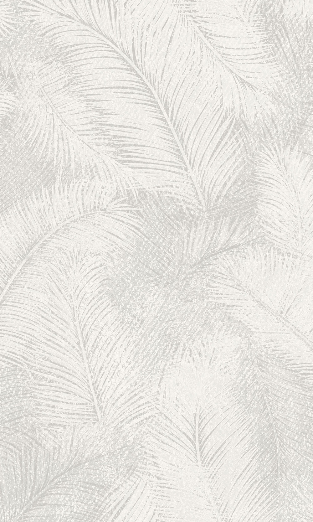 White Fine Feather Like Leaves Wallpaper R9216