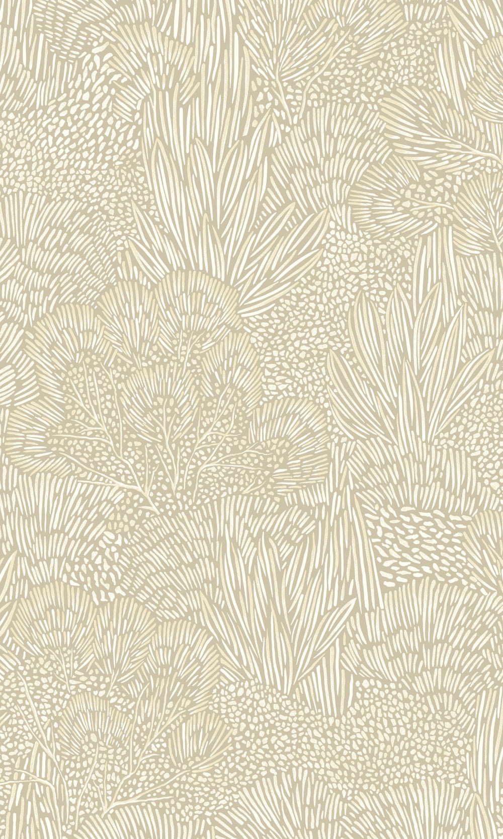 White & Grey Embossed Leaves & Trees Tropical Wallpaper R9093