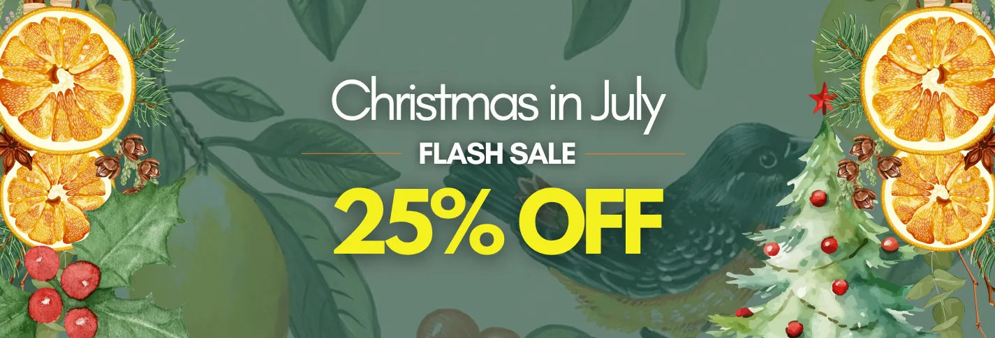 Christmas in july sale banner