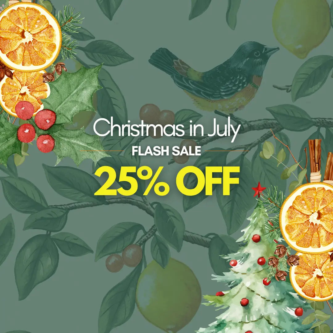 Christmas in july sale banner