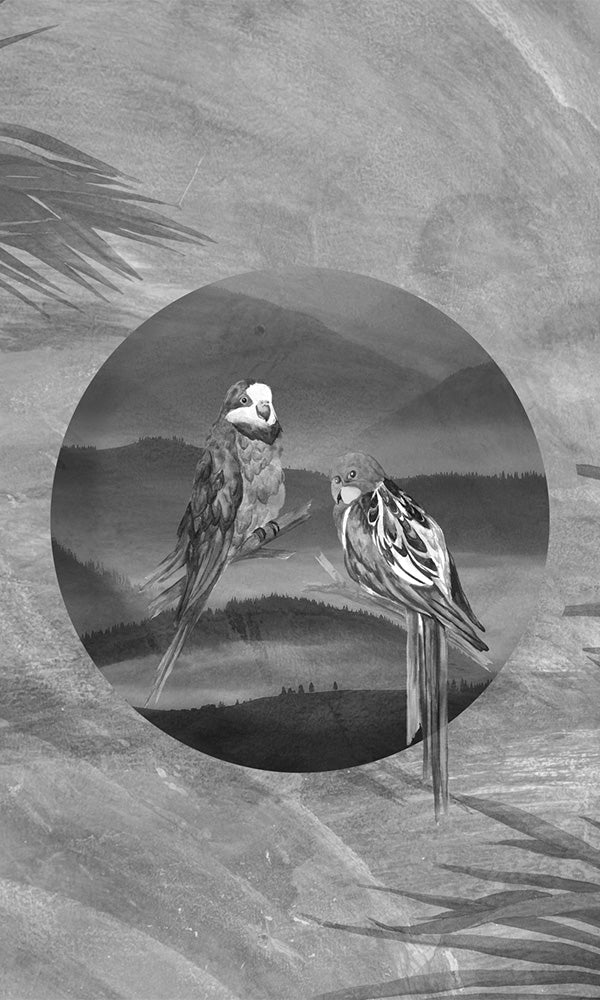 Grey Framed Nature Mural M9929-Sample