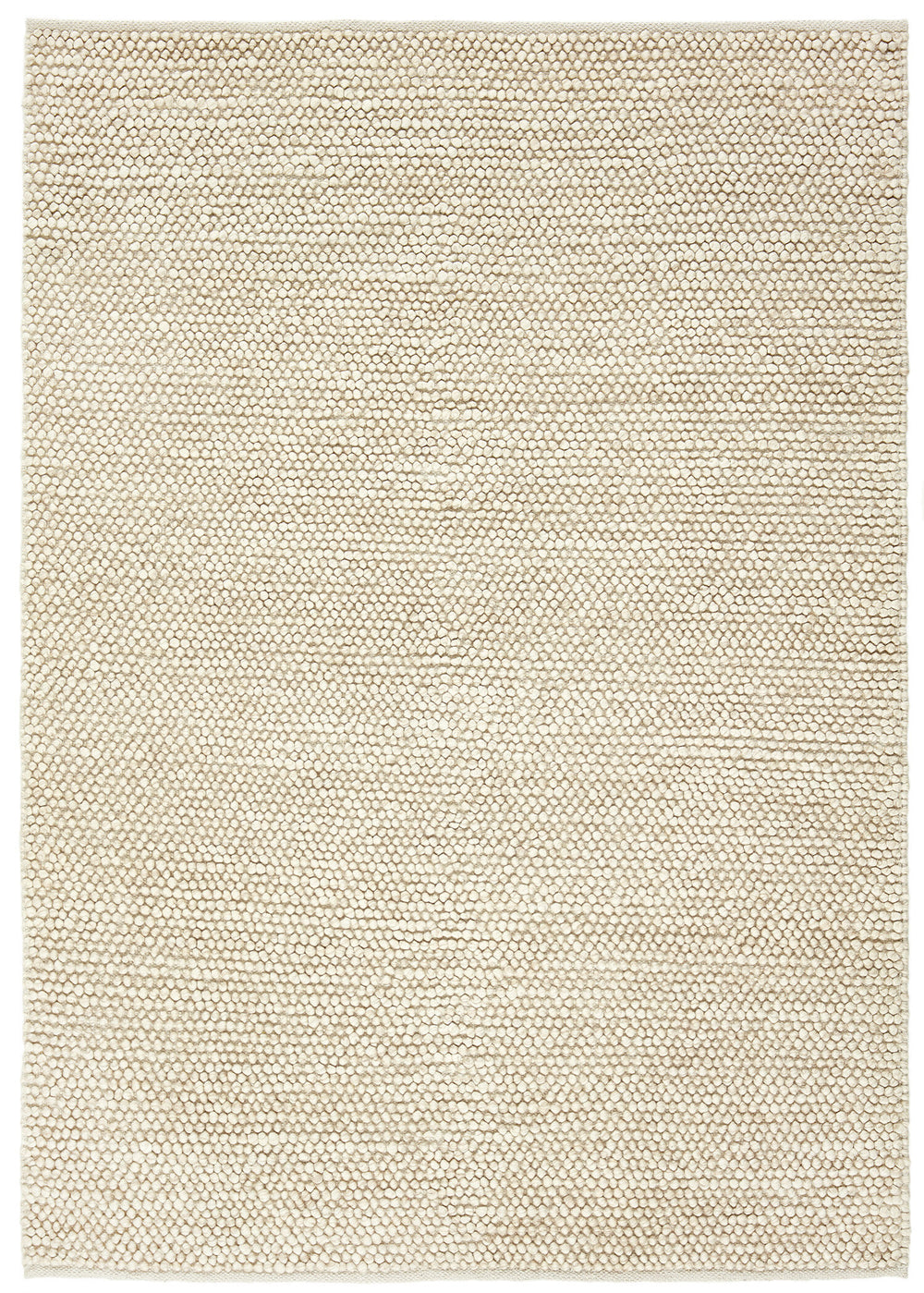 Beige Contemporary Bubbles Handwoven Rectangular Luxury Rugs