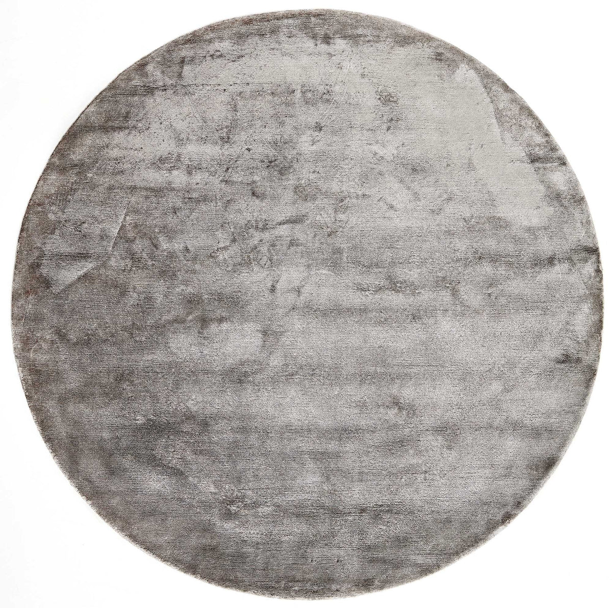 Northern Light Round Collection: Hand-Knotted Scandinavian Design Rugs in Luxurious Viscose150 cm x 150 cm