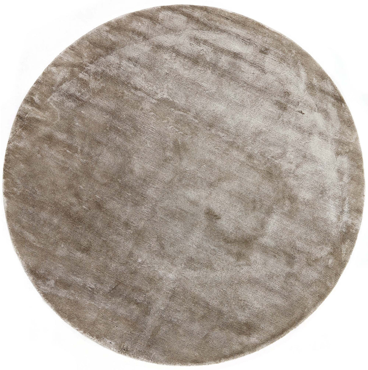 Northern Light Round Collection: Hand-Knotted Scandinavian Design Rugs in Luxurious Viscose150 cm x 150 cm