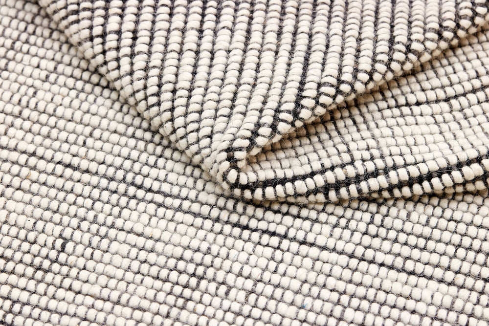 Nordic Flair Collection - Modern Wool Rugs with Long Tassels | Walls Republic