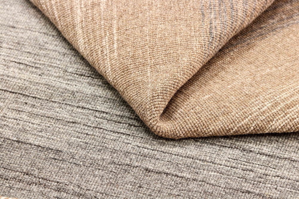 Natural Multi Abstract Panoramic Stripes Handloom Rectangular Luxury Rugs