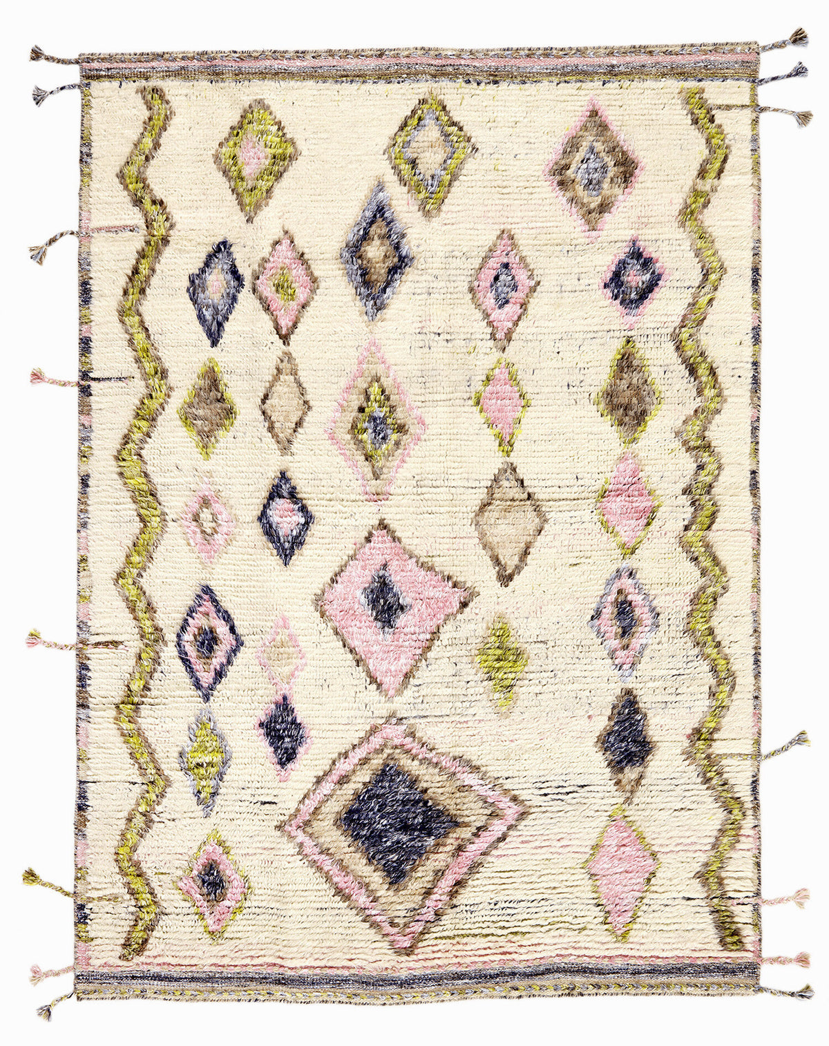 Walls Republic: Tribe Collection - Hand-Knotted Moroccan-Inspired Wool Rugs170 cm x 240 cm