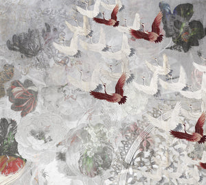 Japanese Geese in Flight M9428