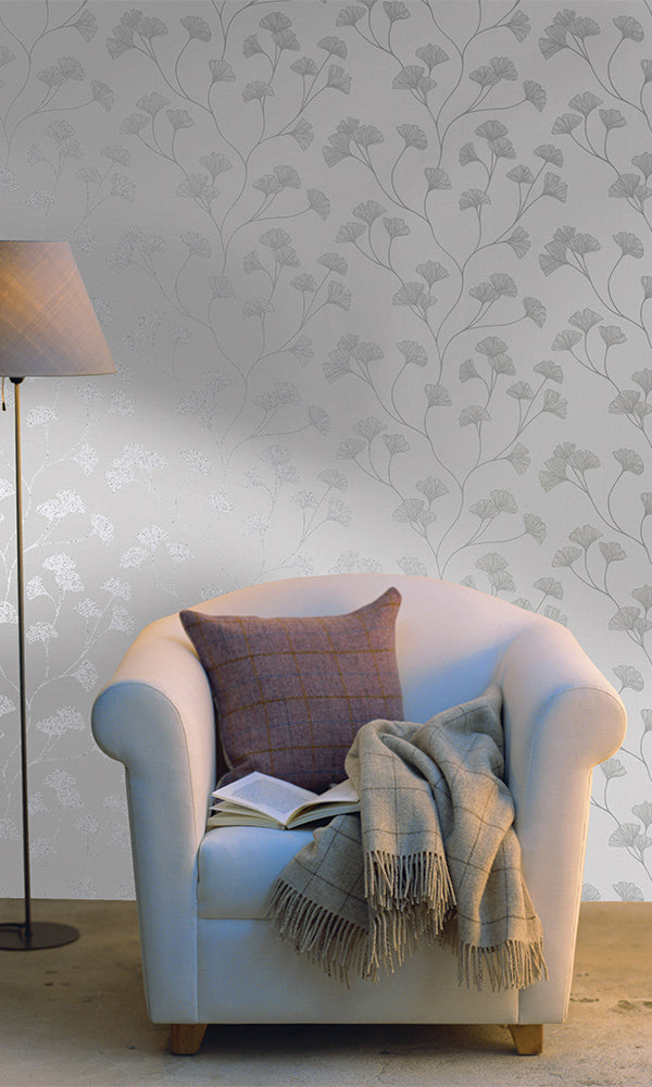 elegant floral living room wallpaper