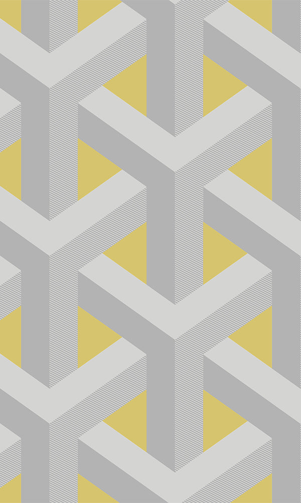 metallic geometric wallpaper