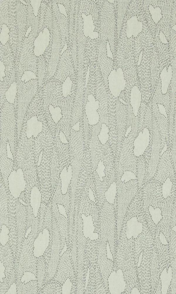 Cream Floral Silhouette Wallpaper R3290 | Abstract Home Wall Covering