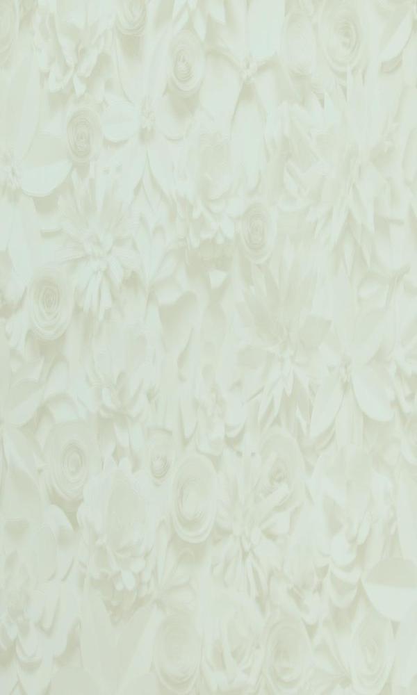 Beige 3D Floral Contemporary Wallpaper R2911