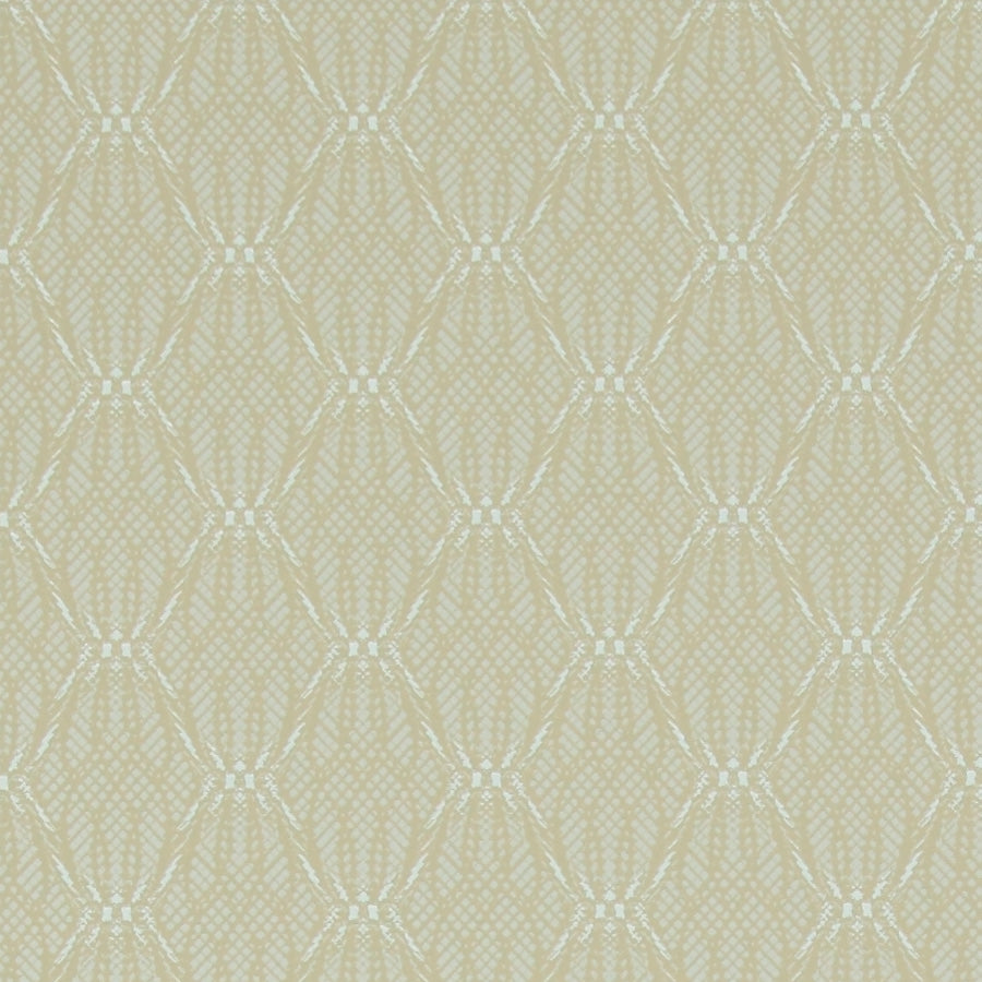 Tan Laced Geometric Wallpaper R2914 | Vintage Home Interior