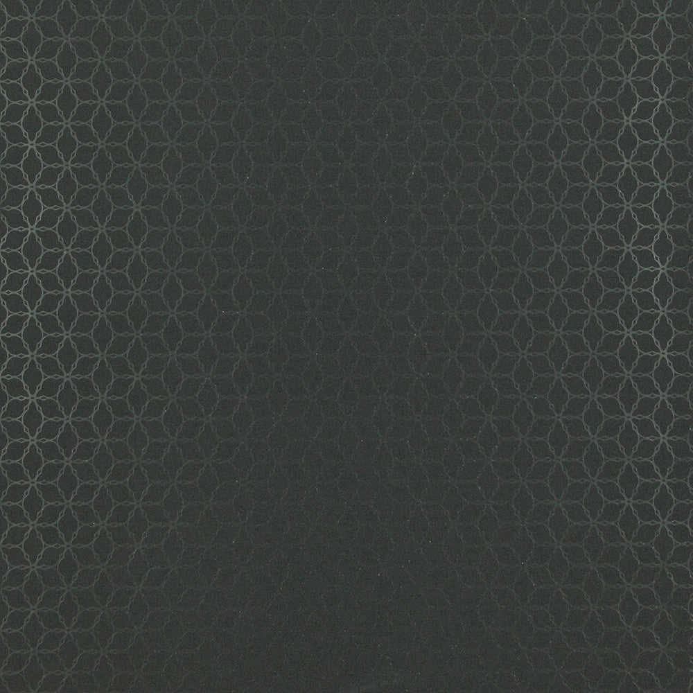 Geometric Contemporary Ring Link Black and Silver Wallpaper R4106