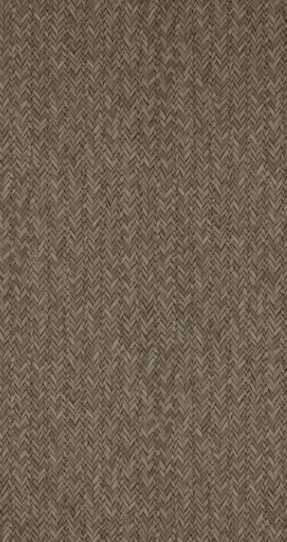 Charcoal Raw Chevron Braid Wallpaper R4313. Brown wallpaper. Faux wallpaper. 