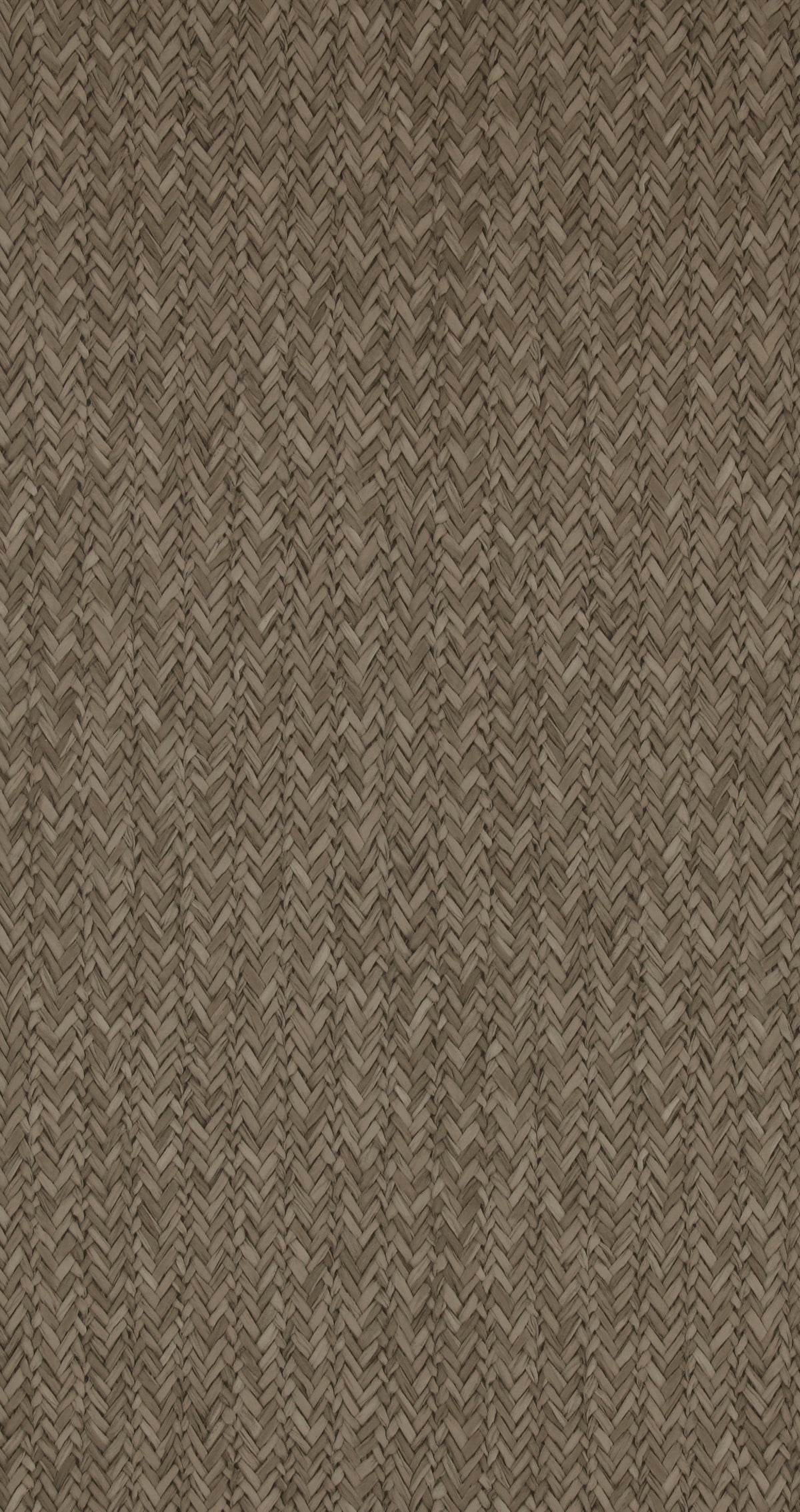 Charcoal Raw Chevron Braid Wallpaper R4313. Brown wallpaper. Faux wallpaper. 