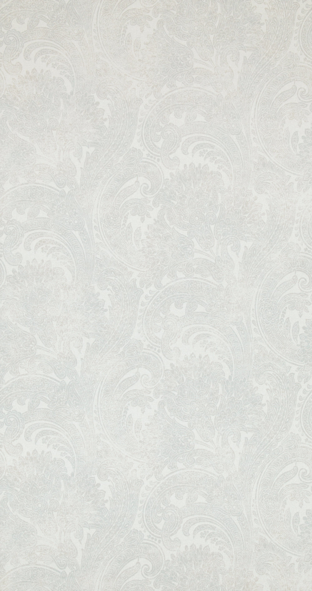 Antiquated Wash Blue Grey Paisley Wallpaper R4341