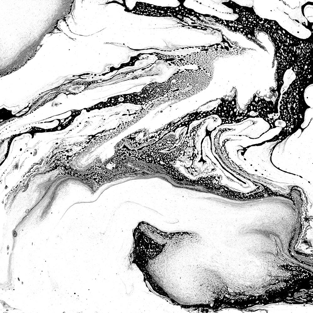 Faded White and Black Marble Mural M9257 | Digital Art Wallpaper